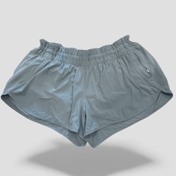 Lululemon Hotty Hot 4" Shorts Dove Gray Women’s Size 18 Running Athletic EUC - Picture 1 of 5